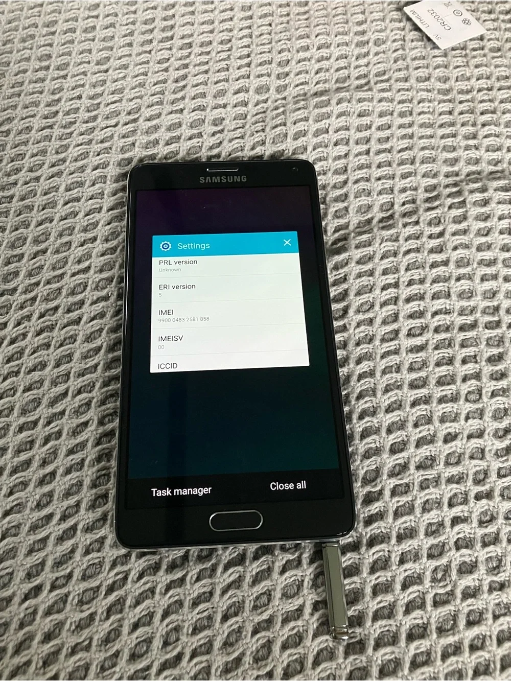 Samsung Galaxy Note 4 Verizon IMEI